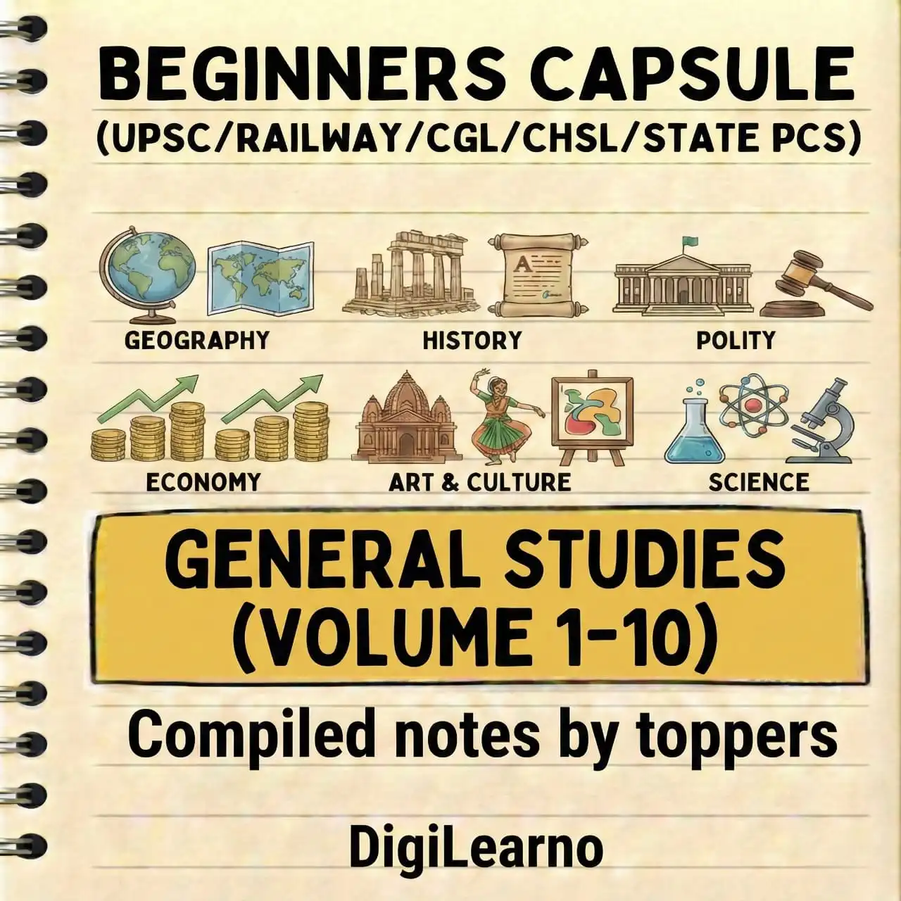Beginner’s Capsule – General Studies | 10 E-Books | Foundation Edition
