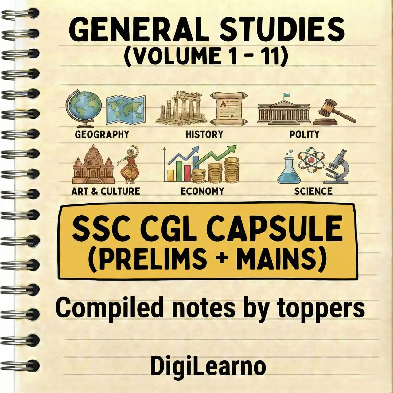 SSC CGL Capsule – General Studies (Prelims & Mains) | 11 E-Books | Exam Edition