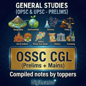 OSSC CGL BUNDLE -GENERAL STUDIES  (English)- 12 E-Books | Edition- 2026