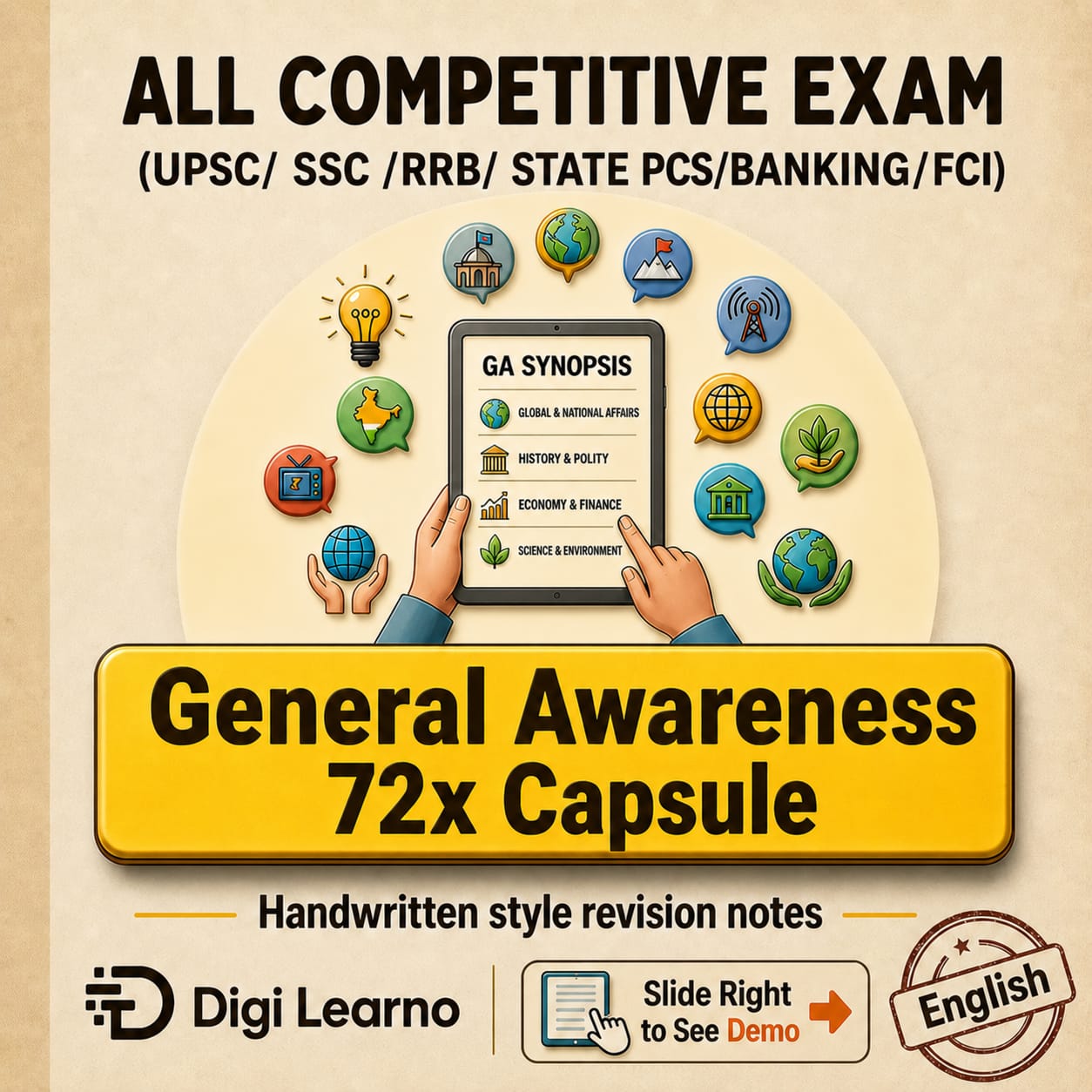 72x Capsule | Handwritten Style Infographic | GA Revision (English)