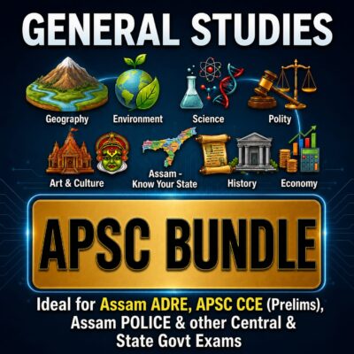 📌Assam | APSC CCE General Studies (English) | 12 E-Books | Latest Exam Edition