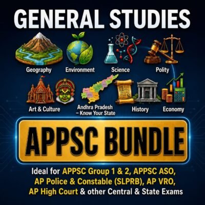 📌Andhra Pradesh | APPSC General Studies (English) | 12 E-Books