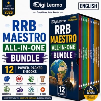 RRB Maestro-All in One [English] – (Prelims & Mains) | 12 E-Books