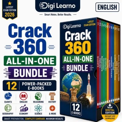 Crack 360- All in One [English] – (UPSC/SSC/RRB/IBPS & More) | 12 E-Books
